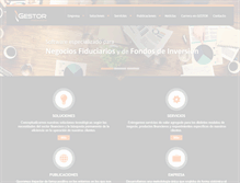 Tablet Screenshot of gestorinc.com